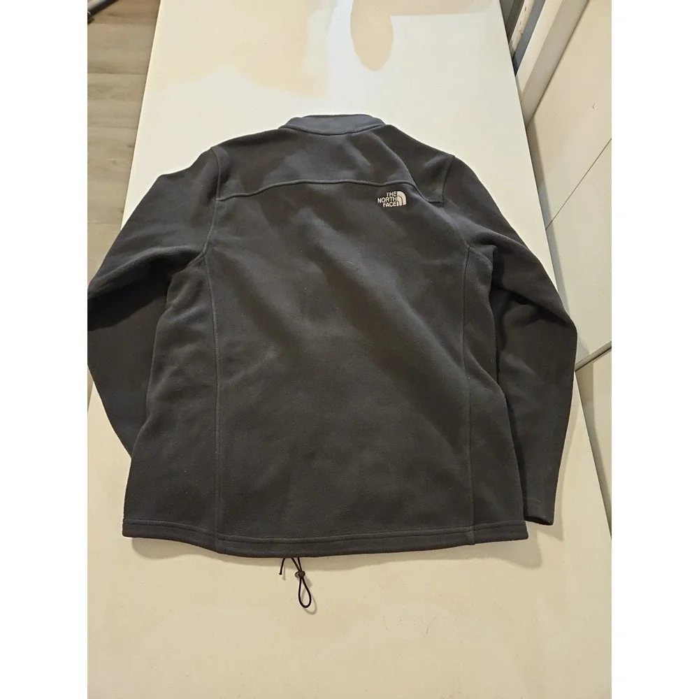 North Face Jacket Mens Lg Black Flashdry Full Zip Fleece Outdoor Recycled(A1042)